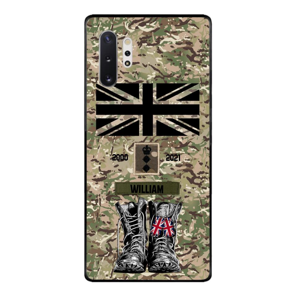 Personalized UK Army Camo Phone Case Printed QTDT3003