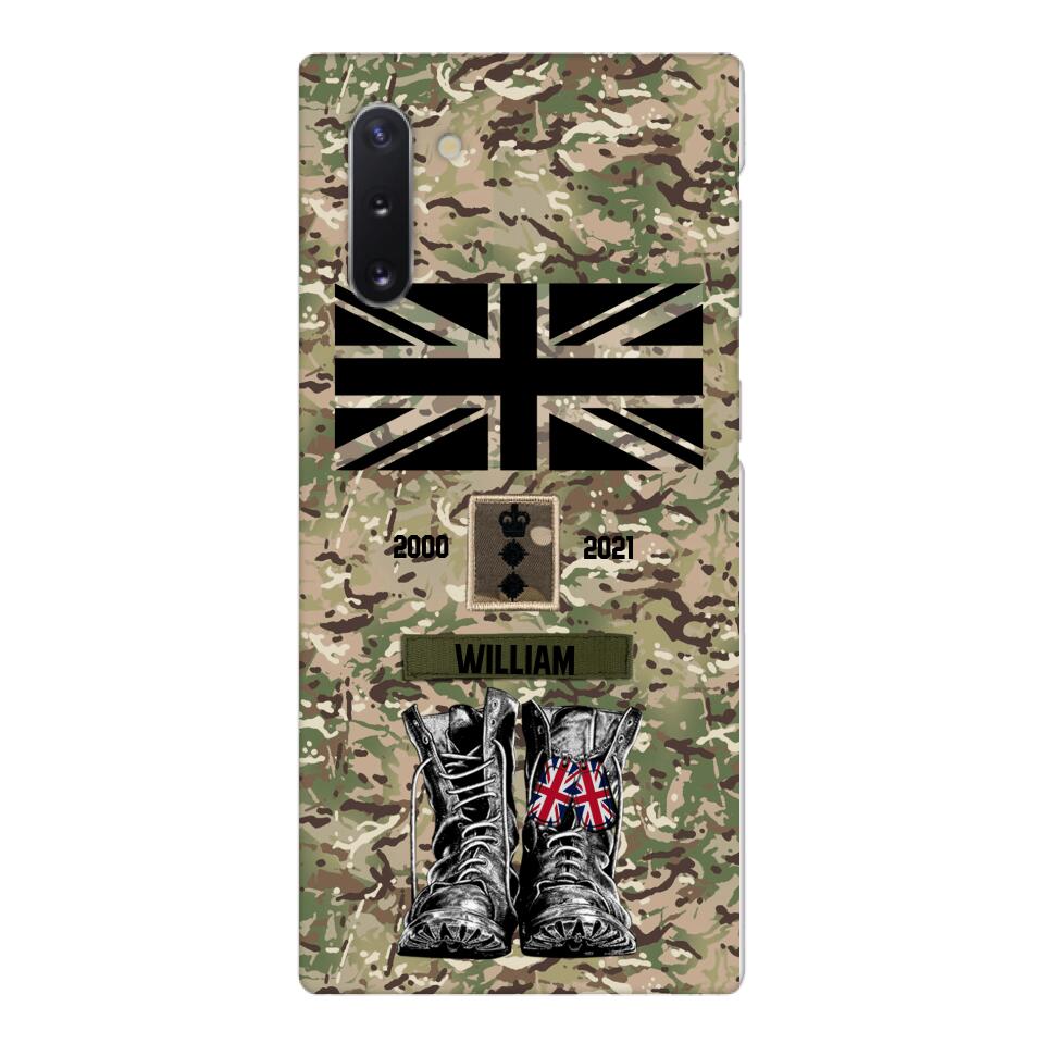 Personalized UK Army Camo Phone Case Printed QTDT3003