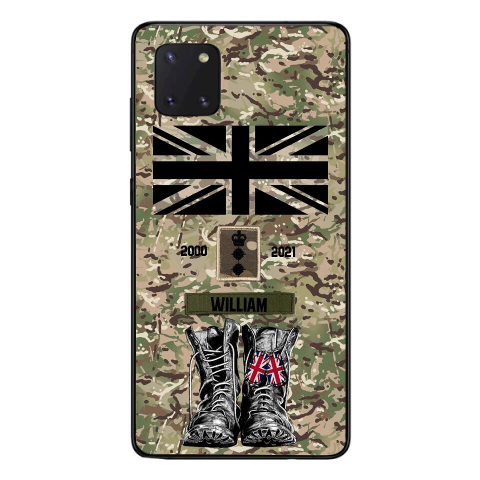 Personalized UK Army Camo Phone Case Printed QTDT3003