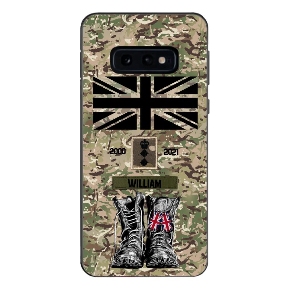 Personalized UK Army Camo Phone Case Printed QTDT3003