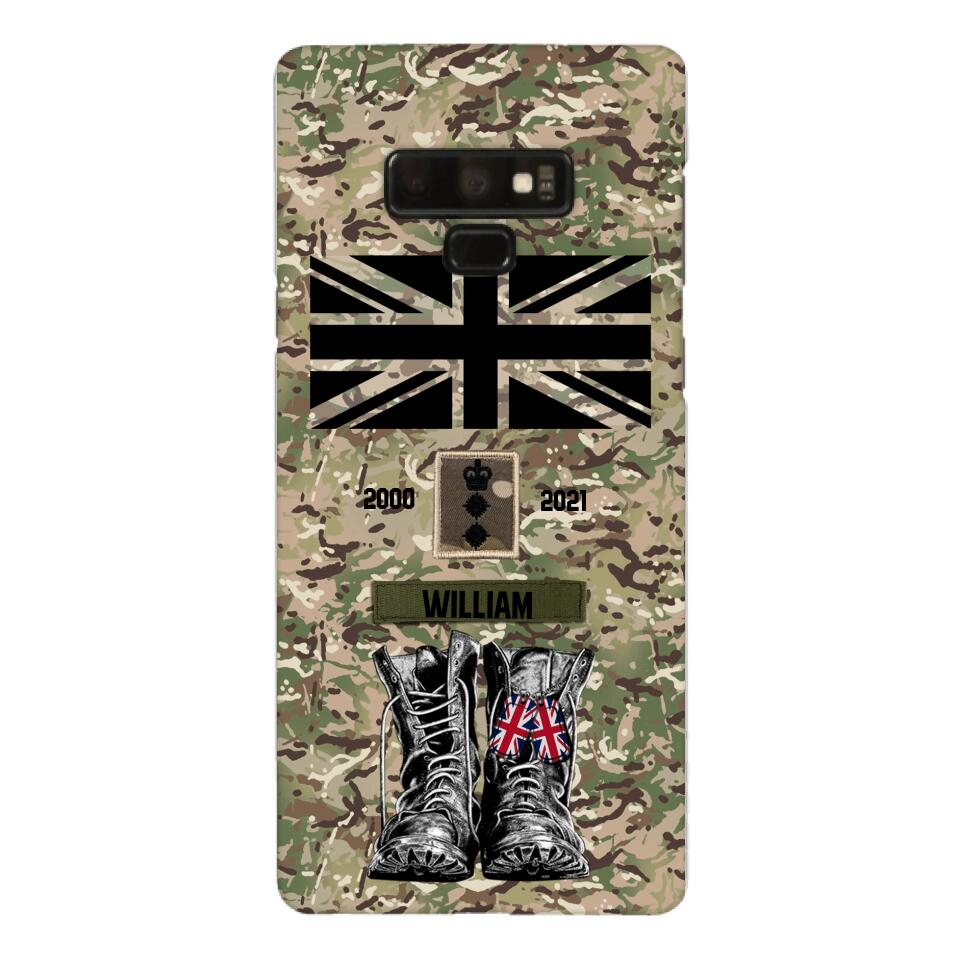 Personalized UK Army Camo Phone Case Printed QTDT3003