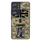 Personalized UK Army Camo Phone Case Printed QTDT3003