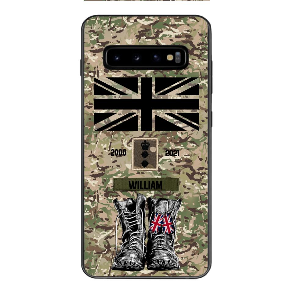 Personalized UK Army Camo Phone Case Printed QTDT3003