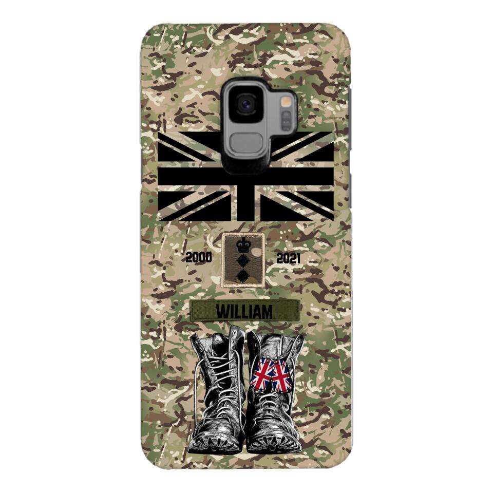 Personalized UK Army Camo Phone Case Printed QTDT3003