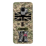 Personalized UK Army Camo Phone Case Printed QTDT3003