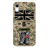Personalized UK Army Camo Phone Case Printed QTDT3003