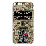 Personalized UK Army Camo Phone Case Printed QTDT3003