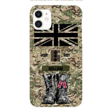 Personalized UK Army Camo Phone Case Printed QTDT3003