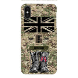 Personalized UK Army Camo Phone Case Printed QTDT3003