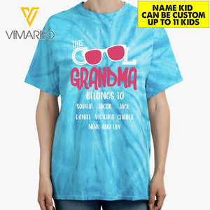 Personalized This Cool Grandma Tie Dye Tshirt Printed 22MAR-HC30