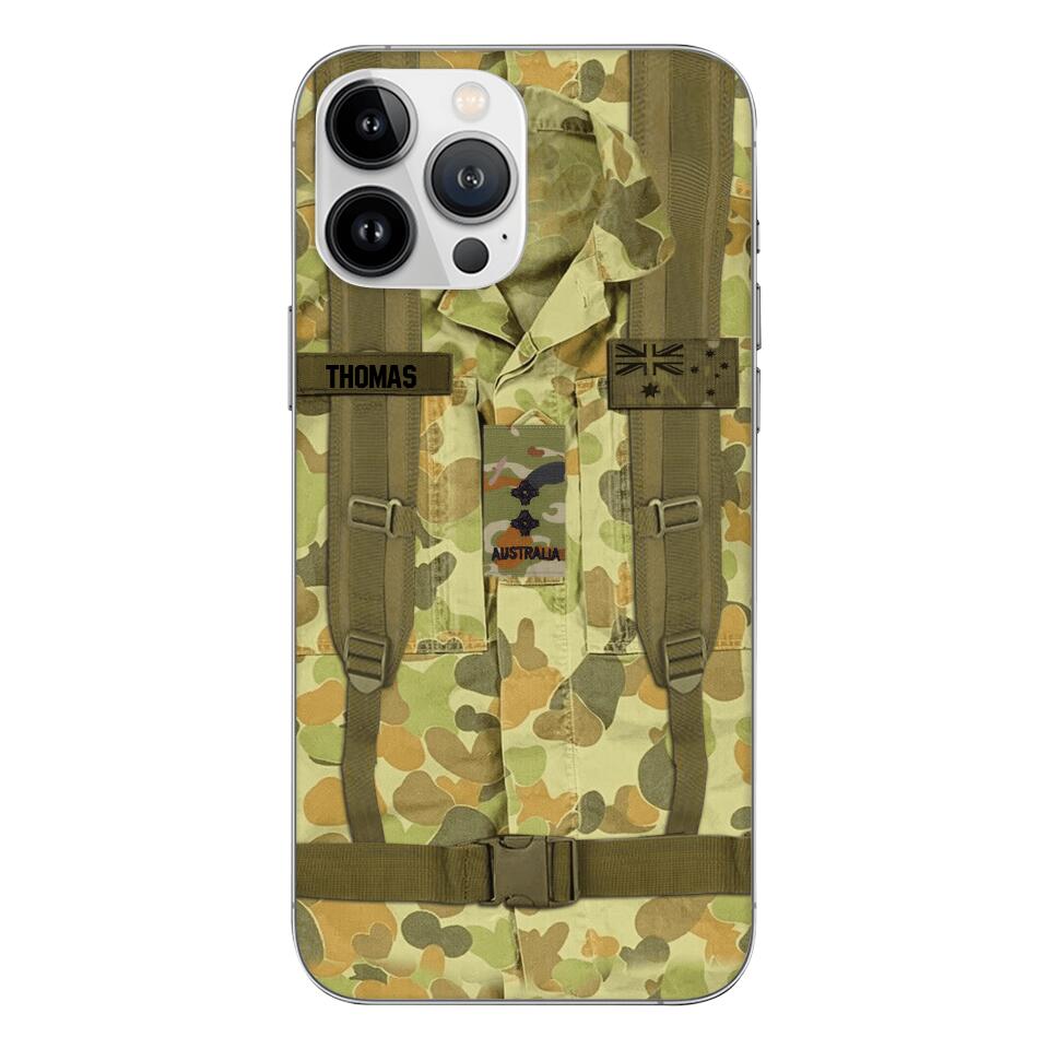 Personalized Australian Army Camo Phone Case Printed 3T 3003