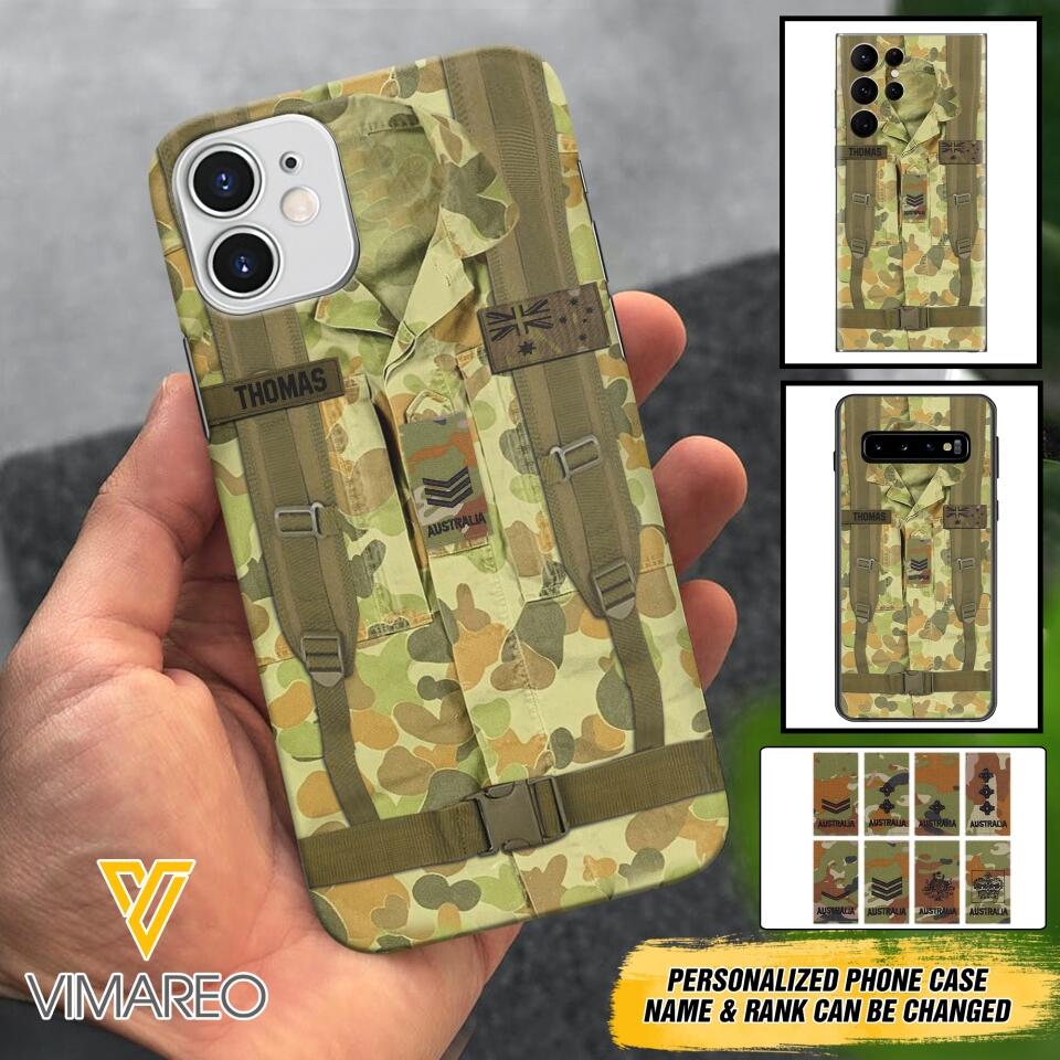 Personalized Australian Army Camo Phone Case Printed 3T 3003