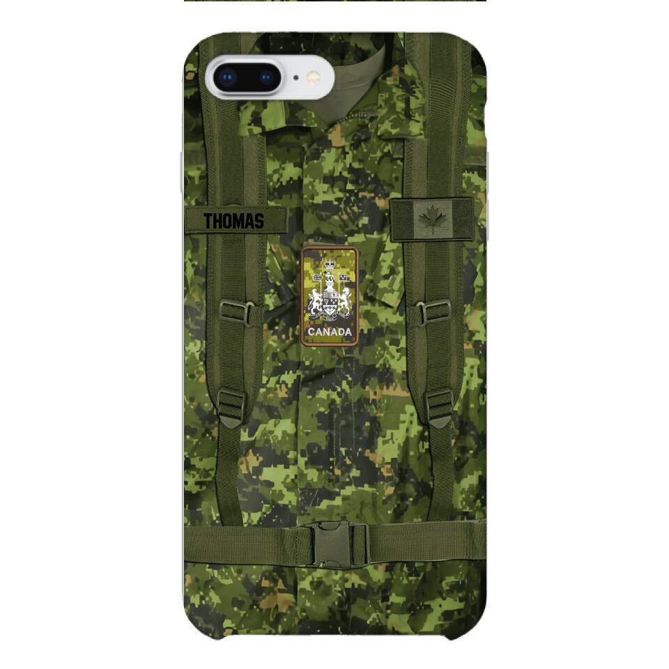 Personalized Canadian Army Camo Phone Case Printed 3T 3003