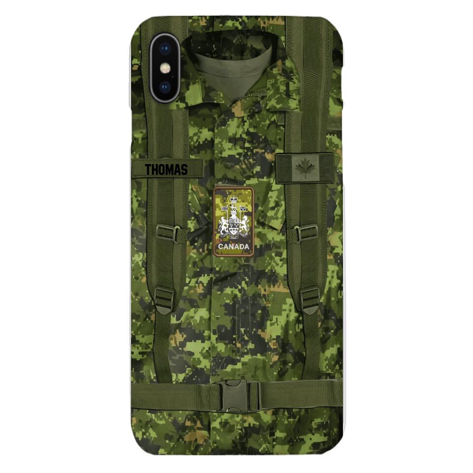 Personalized Canadian Army Camo Phone Case Printed 3T 3003