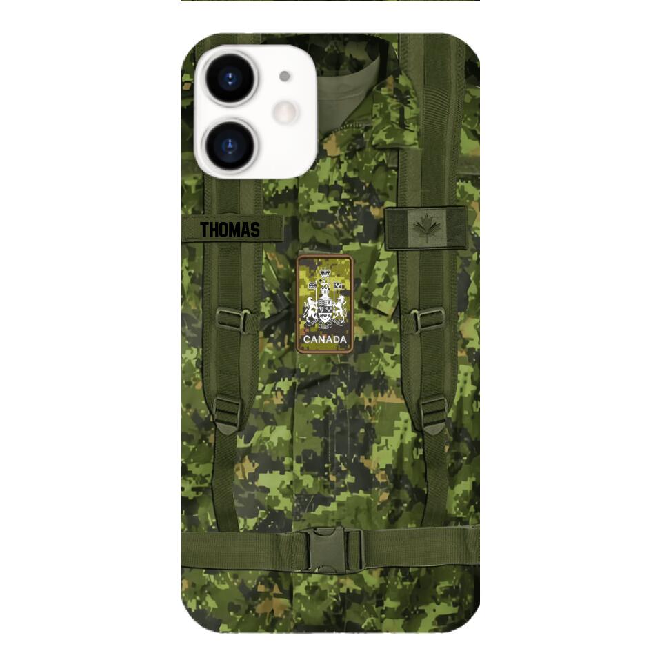 Personalized Canadian Army Camo Phone Case Printed 3T 3003