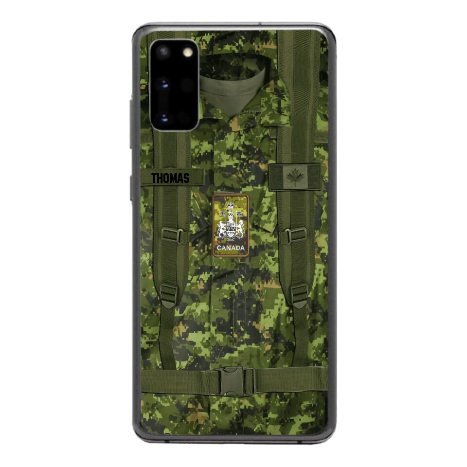 Personalized Canadian Army Camo Phone Case Printed 3T 3003