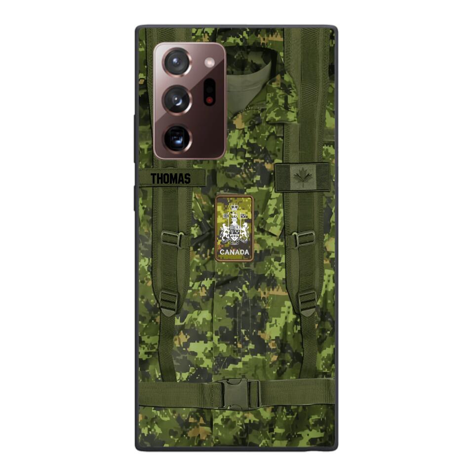 Personalized Canadian Army Camo Phone Case Printed 3T 3003