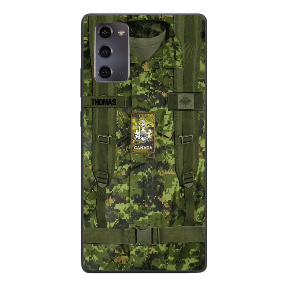 Personalized Canadian Army Camo Phone Case Printed 3T 3003