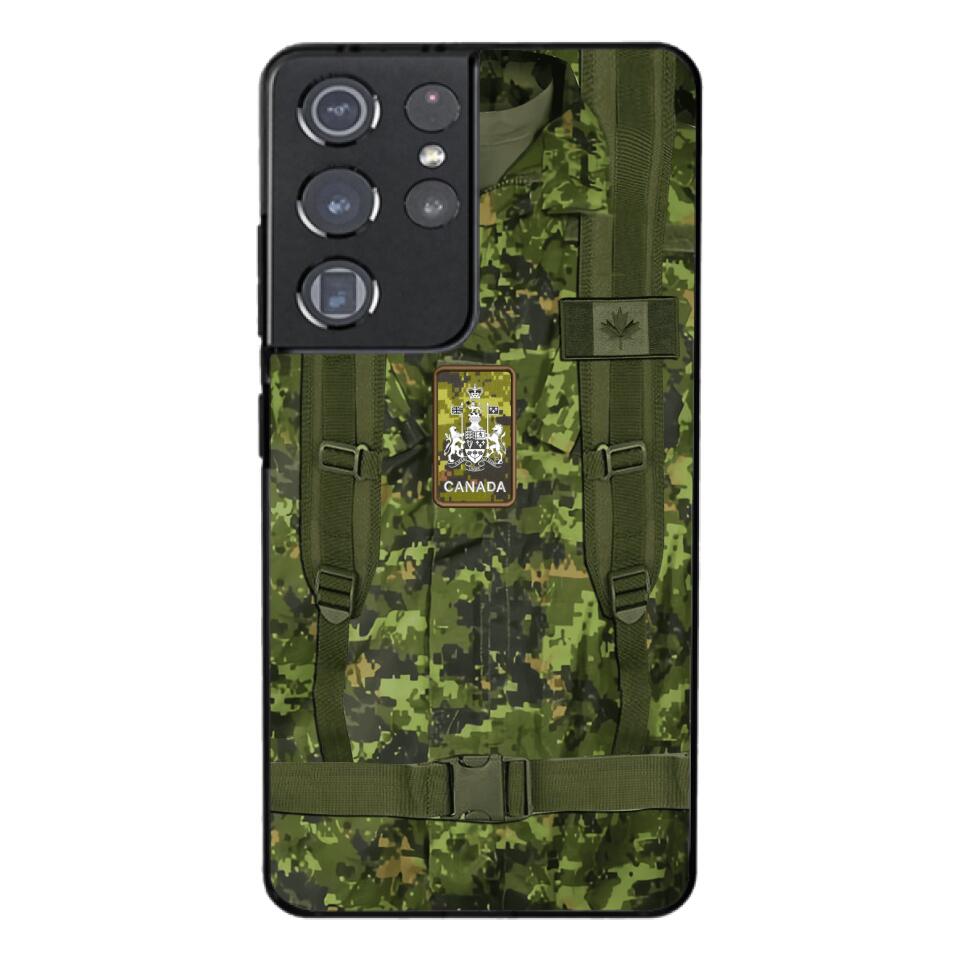 Personalized Canadian Army Camo Phone Case Printed 3T 3003