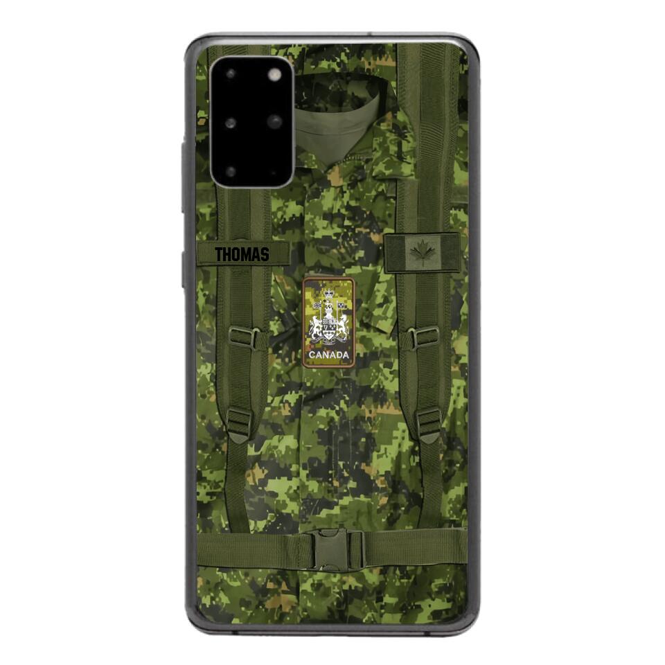Personalized Canadian Army Camo Phone Case Printed 3T 3003