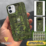 Personalized Canadian Army Camo Phone Case Printed 3T 3003
