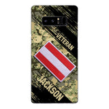 Personalized Austria Army Veteran Camo Phone Case Printed QTDT3103