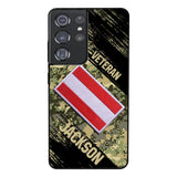 Personalized Austria Army Veteran Camo Phone Case Printed QTDT3103