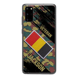 Personalized Belgium Army Veteran Camo Phone Case Printed QTDT3103