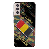 Personalized Belgium Army Veteran Camo Phone Case Printed QTDT3103