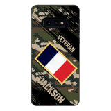 Personalized French Army Veteran Camo Phone Case Printed QTDT3103