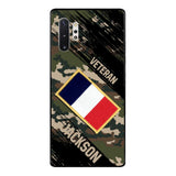 Personalized French Army Veteran Camo Phone Case Printed QTDT3103