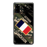 Personalized French Army Veteran Camo Phone Case Printed QTDT3103