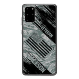 Personalized U.S Airforce Veteran Camo Phone Case Printed QTDT3103