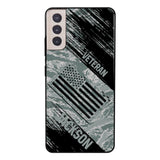 Personalized U.S Airforce Veteran Camo Phone Case Printed QTDT3103