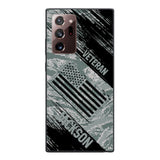 Personalized U.S Airforce Veteran Camo Phone Case Printed QTDT3103