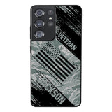 Personalized U.S Airforce Veteran Camo Phone Case Printed QTDT3103