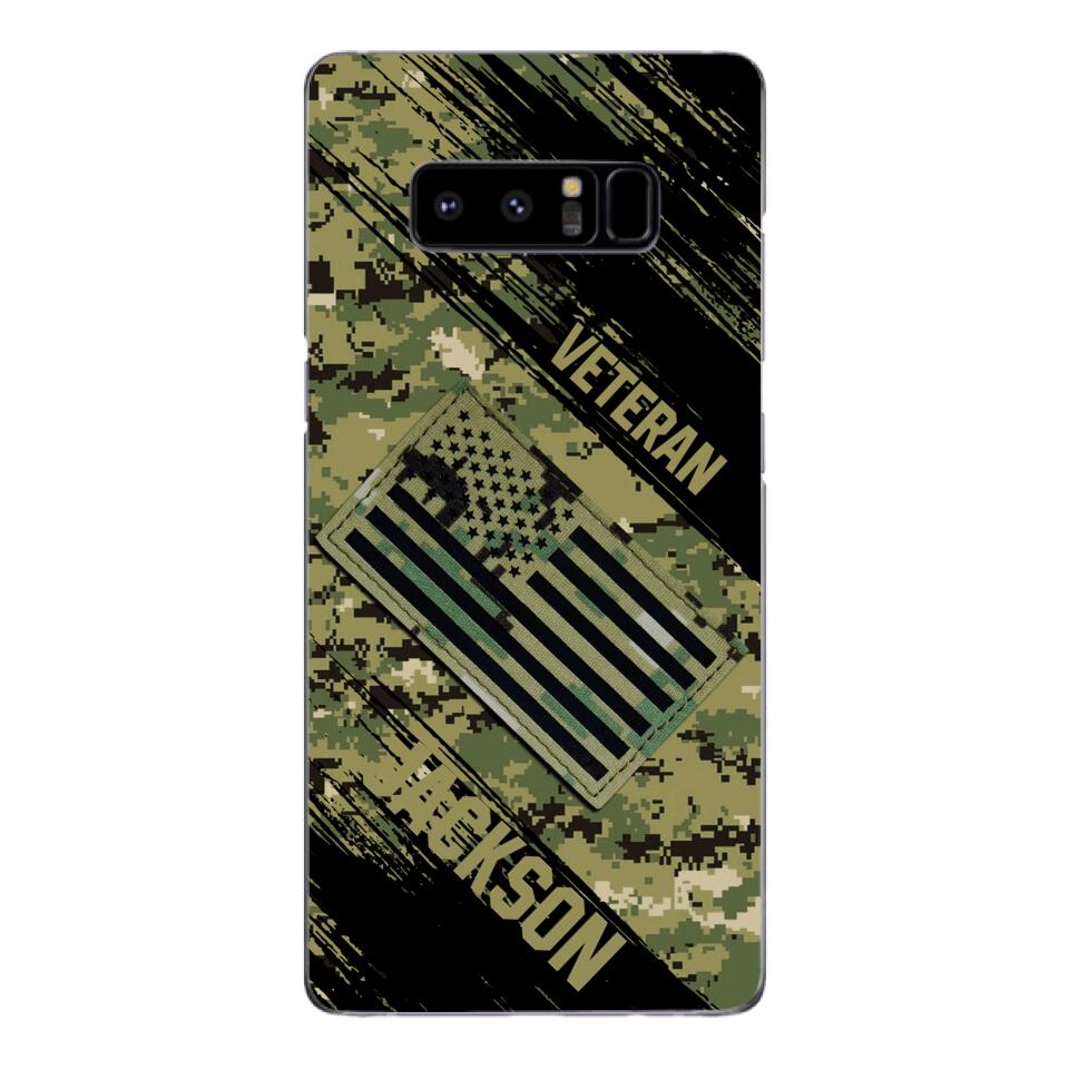 Personalized U.S Navy Veteran Camo Phone Case Printed QTDT3103