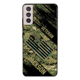 Personalized U.S Navy Veteran Camo Phone Case Printed QTDT3103