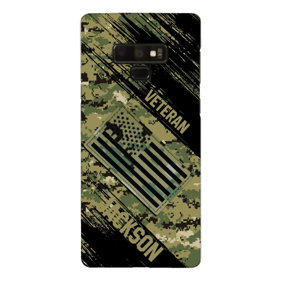Personalized U.S Navy Veteran Camo Phone Case Printed QTDT3103