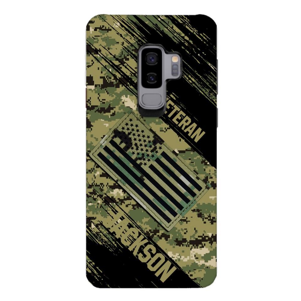 Personalized U.S Navy Veteran Camo Phone Case Printed QTDT3103