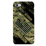 Personalized U.S Navy Veteran Camo Phone Case Printed QTDT3103