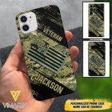 Personalized U.S Navy Veteran Camo Phone Case Printed QTDT3103