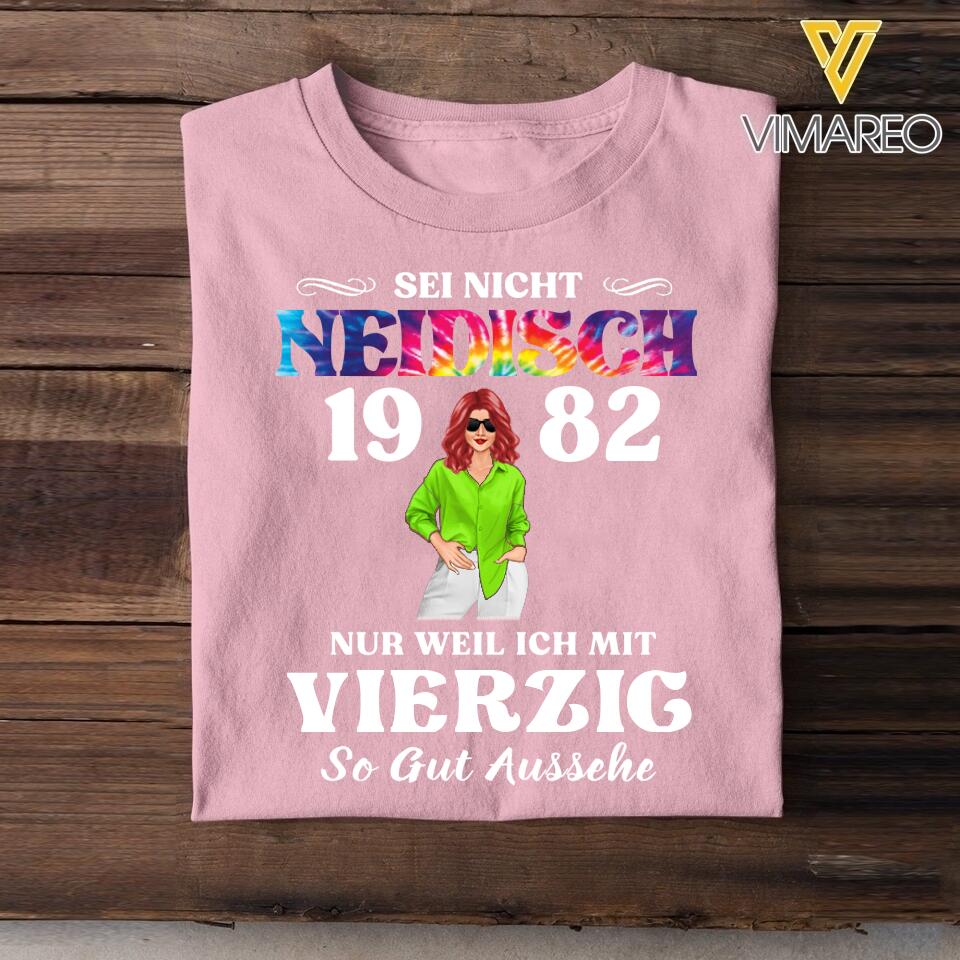 Personalized Sei Nicht Neidisch Germany Woman Tshirt Printed QTTN3103