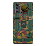 Personalized Belgium Army Veteran Camo Phone Case Printed 3T 3103