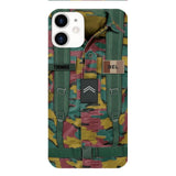 Personalized Belgium Army Veteran Camo Phone Case Printed 3T 3103