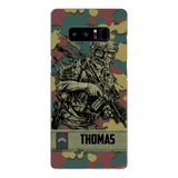 Personalized Belgian Soldier/Veterans Camo Phone Case Printed 22MAR-LN31