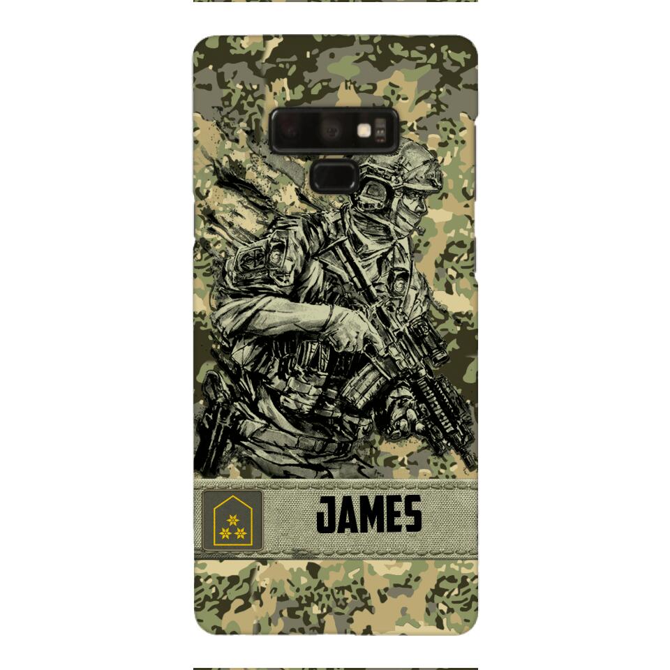 Personalized Austrian Soldier/Veterans Phone Case Printed 22MAR-LN31