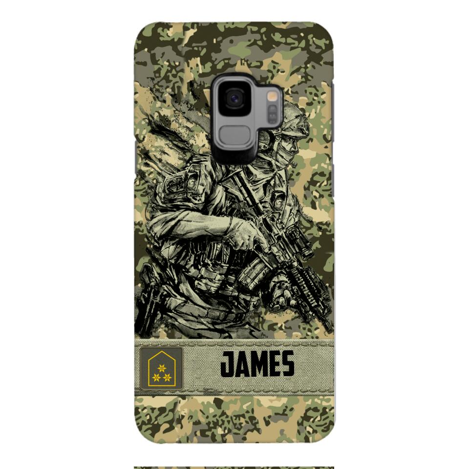 Personalized Austrian Soldier/Veterans Phone Case Printed 22MAR-LN31