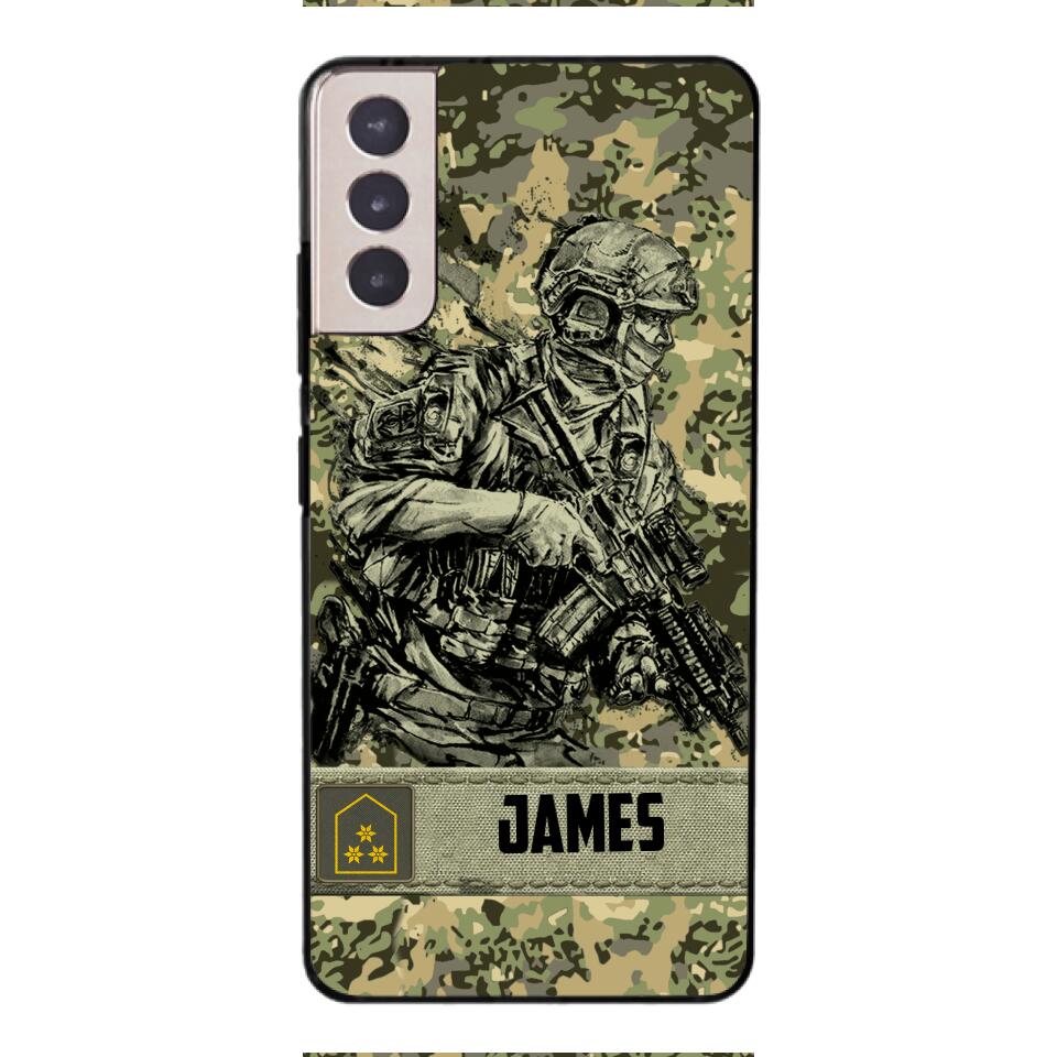 Personalized Austrian Soldier/Veterans Phone Case Printed 22MAR-LN31