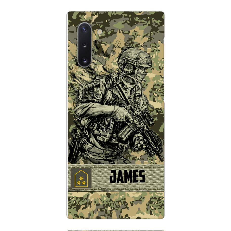 Personalized Austrian Soldier/Veterans Phone Case Printed 22MAR-LN31